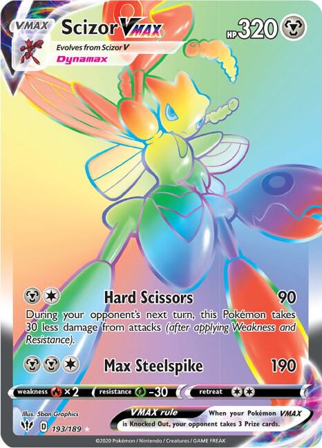 Scizor VMAX - 193/189 - Secret Rare - Darkness Ablaze