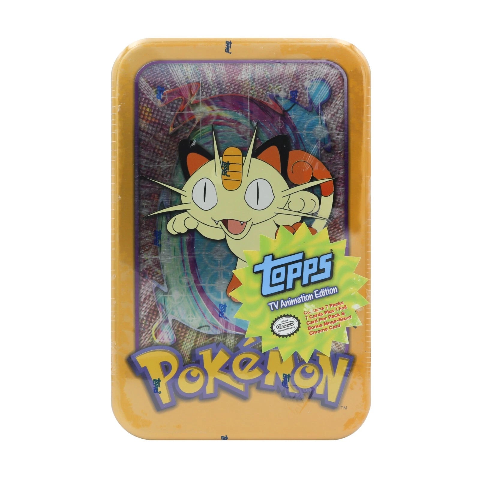 Topps TV Animation series 1 tin (Sealed) (Meowth)