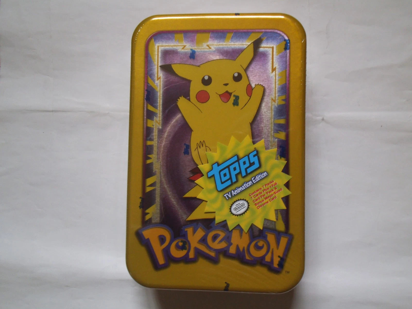 Topps TV Animation series 1 tin (sealed) (Pikachu)